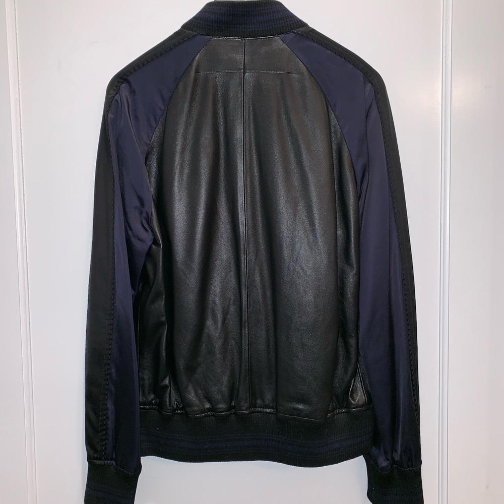 Givenchy leather and satin bomber sz 52 - Picture 5 of 5